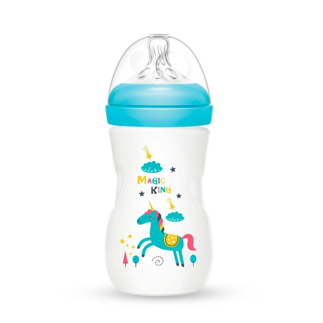 Momeasy Bottel 3M+ BPA-Free (Set of 2, 240ml/8oz) with Anti-Colic Nipple