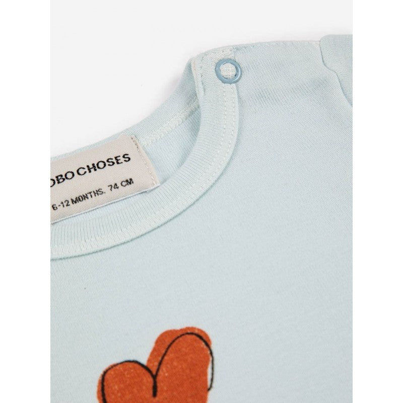 Bobo  Choses  Light Blue Short Sleeve Body