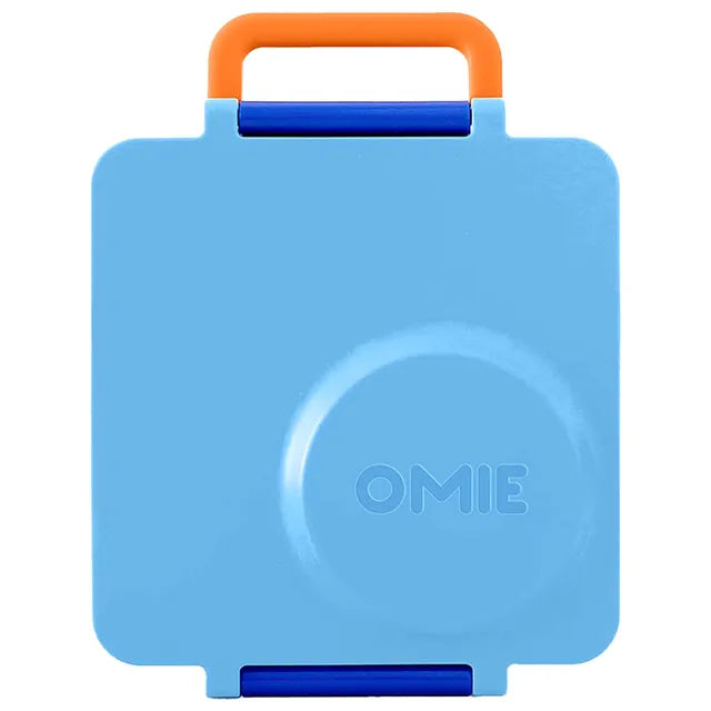 OmieBox - 2nd Gen 3 Compartments Kids Bento Box with Insulated Thermos-Blue -  Atelier Yvette