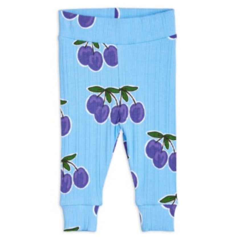 Mini Rodini Plum Newborn Leggings