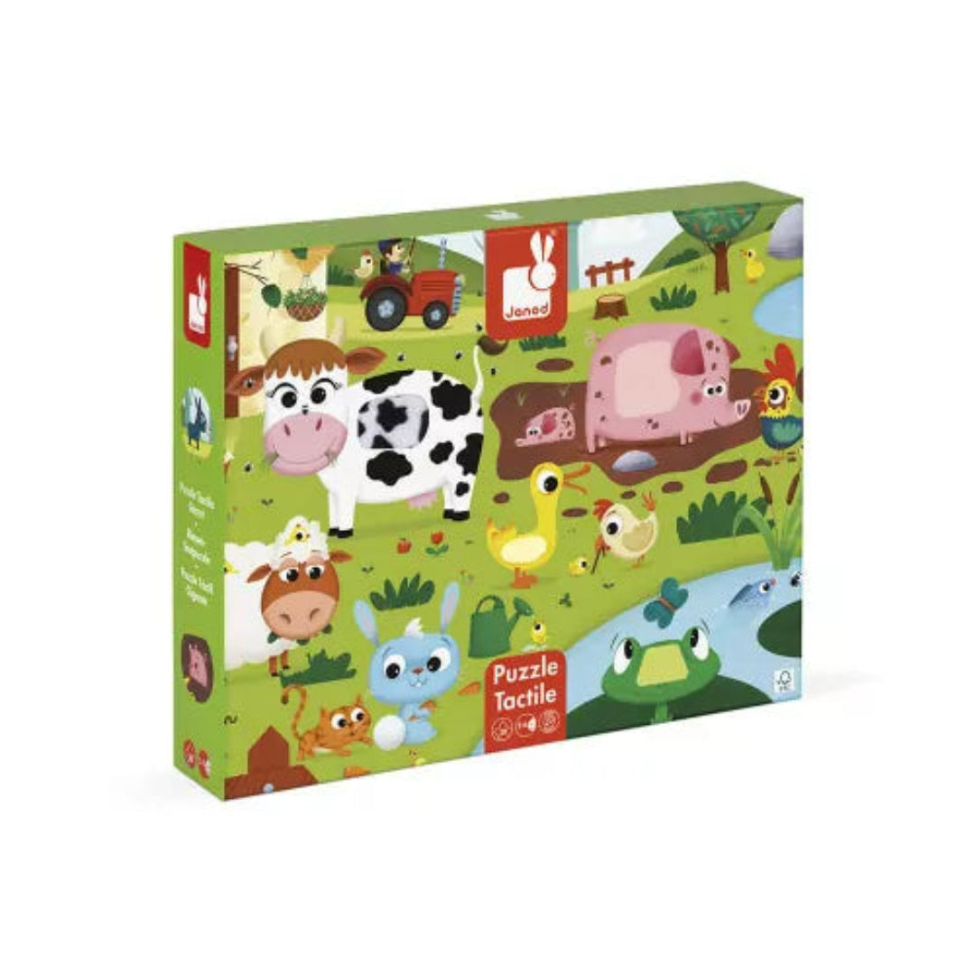 Tactile Puzzle Farm Animals 20 Pieces
