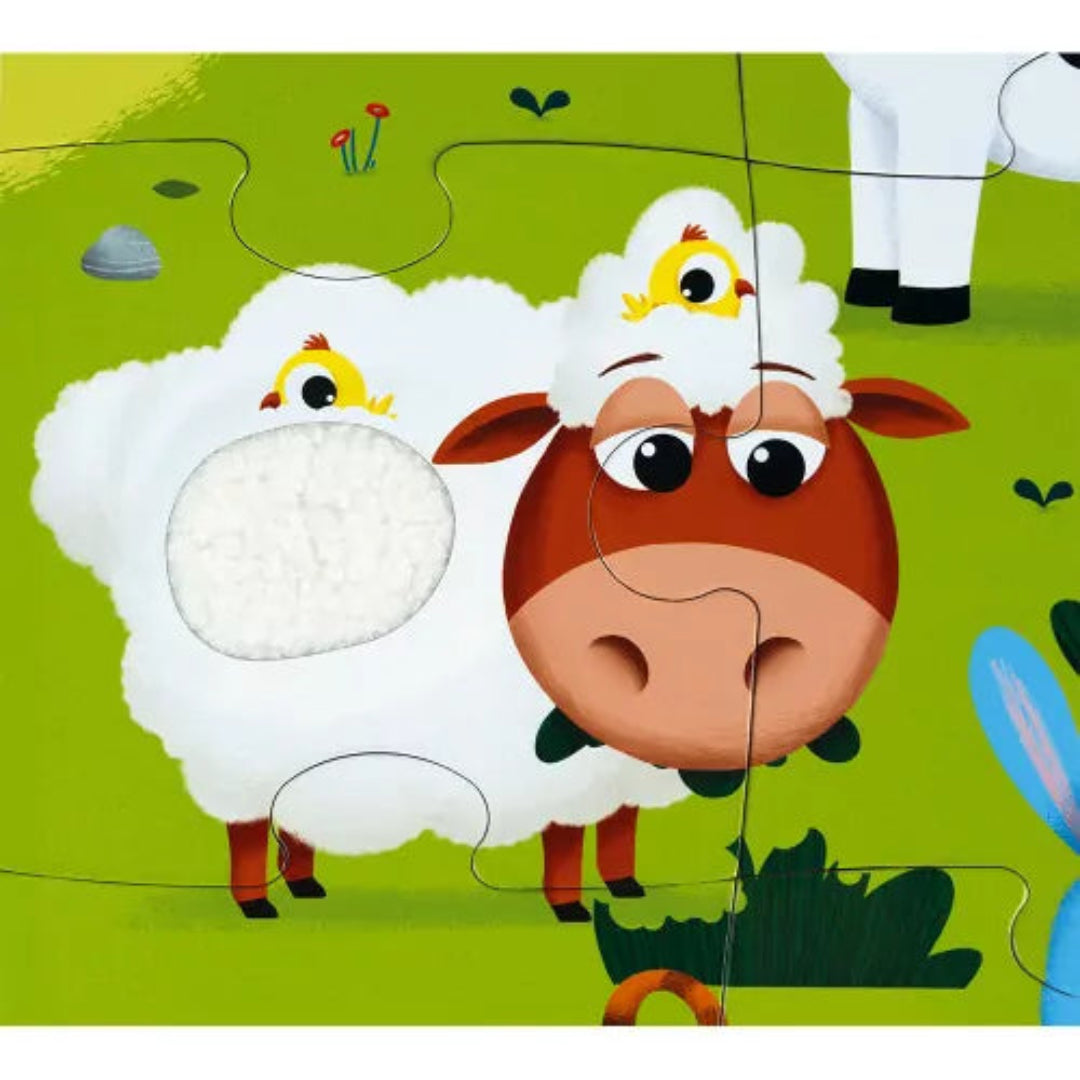Tactile Puzzle Farm Animals 20 Pieces